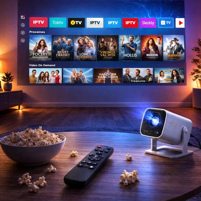 S40 Mini Projector | 120” Home Cinema Anywhere | WiFi & Bluetooth