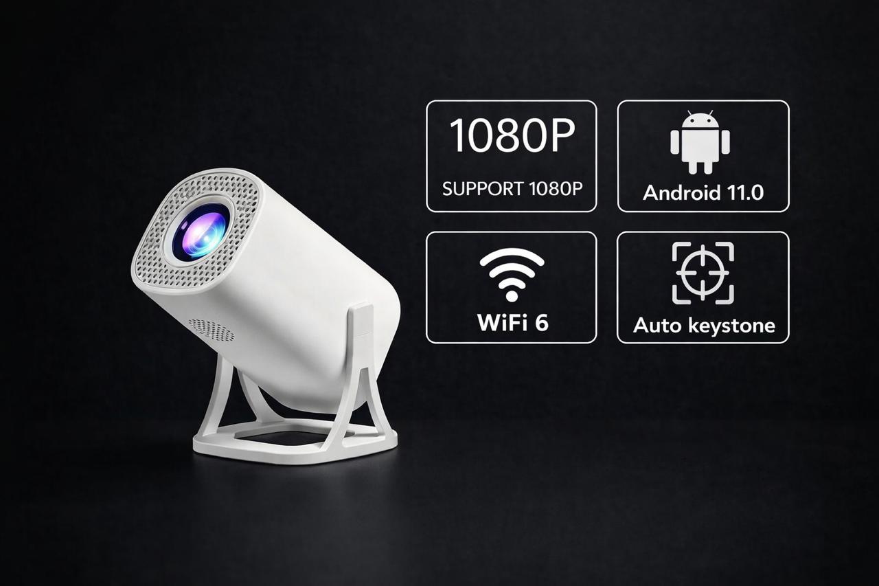 T40 Mini Projector | 120” Home Cinema Anywhere | WiFi & Bluetooth