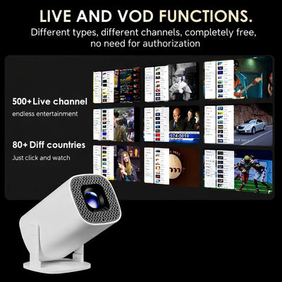 S40 Mini Projector | 120” Home Cinema Anywhere | WiFi & Bluetooth